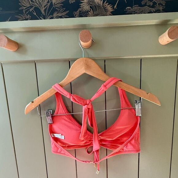 Helen Jon Halter Bikini Top in Coral - Small - Picture 2 of 7